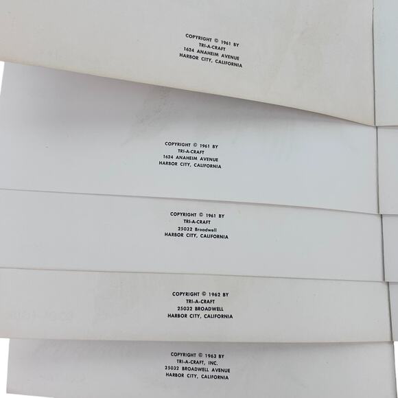 5 Vintage Tri-a-Craft 1961 Shading Ballpoint Pen Decorating Tubes Booklets Art - Picture 4 of 4